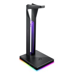 Asus ROG THRONE QI RGB External Soundcard & Headset Stand, Dual USB 3.1, Wireless Charging, Built-in ESS DAC and AMP, RGB Lighting