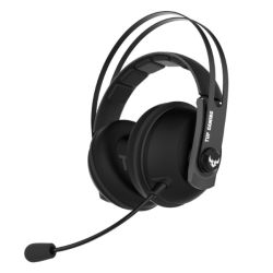 Asus Gaming H7 Wireless Gaming Headset, 53mm Drivers, 15+ Hour Battery Life, Pressure-reducing Cushion, Touch Controls, Gun Metal Headsets