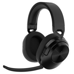 Corsair HS55 Wireless Lightweight Gaming Headset, 2.4GHzBluetooth, 24hrs Battery, 7.1 Surround, Flip-To-Mute Mic, Memory Foam, Carbon