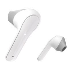 Hama Freedom Light Bluetooth Earbuds with Microphone, Touch Control, Voice Control, ChargingCarry Case Included, White