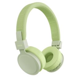 Hama Freedom Lit III Bluetooth Headset w Mic, 3.5mm JackUSB-C, Foldable, Up to 15hrs Battery, Green