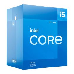 Intel Core i5-12400F CPU, 1700, 2.5 GHz 4.4 Turbo, 6-Core, 65W, 18MB Cache, Alder Lake, No Graphics