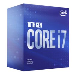Intel Core I7-10700F CPU, 1200, 2.9 GHz 4.8 Turbo, 8-Core, 65W, 14nm, 16MB Cache, Comet Lake, No Graphics