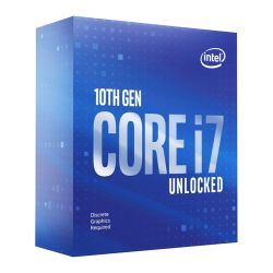 Intel Core I7-10700KF CPU, 1200, 3.8 GHz 5.1 Turbo, 8-Core, 125W, 14nm, 16MB Cache, Overclockable, No Graphics, Comet Lake, NO HEATSINKFAN