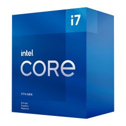 Intel Core i7-11700F CPU, 1200, 2.5 GHz (4.9 Turbo), 8-Core, 65W, 14nm, 16MB Cache, Rocket Lake, No Graphics Processors
