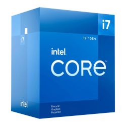 Intel Core i7-12700F CPU, 1700, 2.1 GHz 4.9 Turbo, 12-Core, 65W, 20MB Cache, Alder Lake, No Graphics
