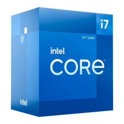Intel Core i7-12700 CPU, 1700, 2.1 GHz 4.9 Turbo, 12-Core, 65W, 25MB Cache, Alder Lake