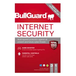 Bullguard Internet Security 2021 Retail Box - Single 3 User Licence - 1 Year - PC, Mac & Android