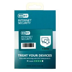 ESET Internet Security Retail Box Single Single 5 Device Licence - 1 Year - PC, Mac, Linux & Android Anti-Virus