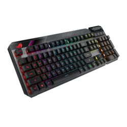 Asus ROG CLAYMORE II RGB Mechanical Gaming Keyboard w PBT Keycaps, WiredWireless, RX Red Mechanical Switches, Fully Programmable Keys, Detachable Numpad & Wrist Rest