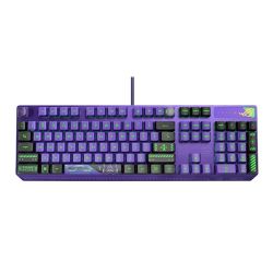 Asus ROG Strix SCOPE RX EVA Edition Optical Mechanical RGB Gaming Keyboard, All-round Illumination, IP56, USB Passthrough, Alloy Top Plate, FPS-ready, Stealth Key