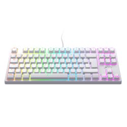 Xtrfy K4 RGB TKL Compact Mechanical Gaming Keyboard, Tenkeyless , Full N-key Rollover, 1000Hz, Adjustable RGB, White Keyboards