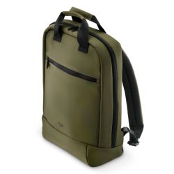 Hama_Ultra_Lightweight_Laptop_Backpack_Up_to_16.2_Padded_Compartment_Front_Pocket_Trolley_Strap_Water-Repellent_Eco-Friendly_Olive_Green