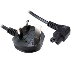 Jedel_UK_Power_Lead_Cloverleaf_Moulded_Plug_Right_Angle_Connector_1_Metre