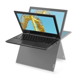 Lenovo WinBook 300E 2nd Gen Laptop, 11.6 IPS Touchscreen, Celeron N4120, 4GB, 128GB SSD, 360° Hinge, No Optical or LAN, USB-C, Windows 10 Pro