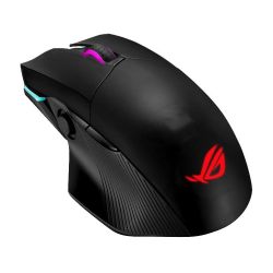 Asus ROG Chakram Gaming Mouse with Qi Charging, WiredWirelessBluetooth, 16000 DPI, Programmable Joystick, RGB Lighting