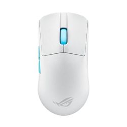 Asus ROG Harpe Ace Aim Lab Edition Gaming Mouse, WirelessBluetoothUSB, Synergistic Software, RGB, Mouse Grip Tape, White