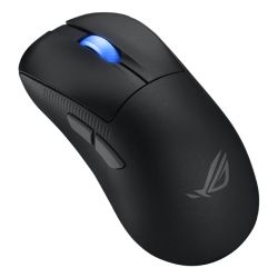 Asus ROG Keris II Ace Wireless Lightweight Gaming Mouse, WiredWirelessBtooth, AimPoint Pro Sensor, Polling Rate Booster, 42000 DPI, RGB, Black