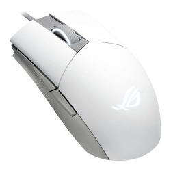 Asus ROG Strix Impact II Gaming Mouse, 400-6200 DPI, Omron Switches, DPI Button, RGB LED, Moonlight White