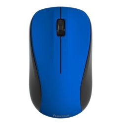 Hama MW-300 V2 Wireless Optical Mouse, 3 Buttons, USB Nano Receiver, Blue