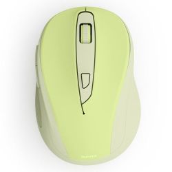 Hama WM-400 Compact Wireless Optical Mouse, 6 Buttons, 800-1600 DPI, Green