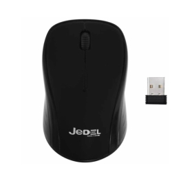 Jedel W920 Wireless Optical Mouse, 1600 DPI, Nano USB, 3 Buttons, Black Mice