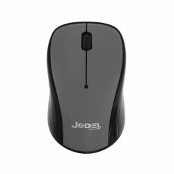 Jedel W920 Wireless Optical Mouse, 1000 DPI, Nano USB, 3 Buttons, Deep Grey & Black Mice