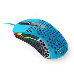 Xtrfy M4 RGB Wired Optical Gaming Mouse, USB, 400-16000 DPI, Omron Switches, 125-1000 Hz, Adjustable RGB, Blue Mice