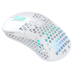XTRFY M4 RGB WiredWireless Gaming Mouse, 400-19000 CPI, Adjustable Shape, Ultra-light w Adjustable Weight Balance, White