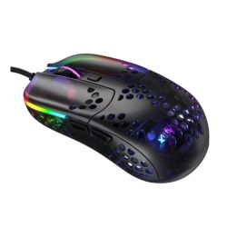 Xtrfy MZ1 - ZYS RAIL RGB Wired Optical Gaming Mouse, USB, Ultra-light, 400-16000 CPI, Kailh Switches, 125-1000 Hz, Adjustable RGB, Black
