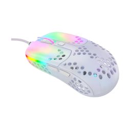 Xtrfy MZ1 - ZYS RAIL RGB Wired Optical Gaming Mouse, USB, Ultra-light, 400-16000 CPI, Kailh Switches, 125-1000 Hz, Adjustable RGB, White