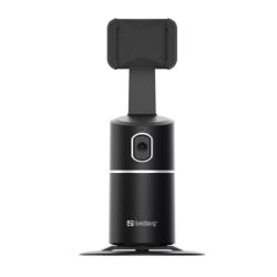 Sandberg Motion Tracking Phone Mount, USB-C, 360° Tracking Rotation, 42°sec Rotation Speed, Motion Tracking AI, 8 Hour Battery Life, 5 Year Warranty