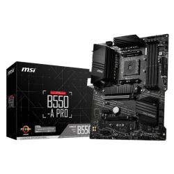 MSI B550-A PRO, AMD B550, AM4, ATX, 4 DDR4, HDMI, DP, GB LAN, 2x M.2
