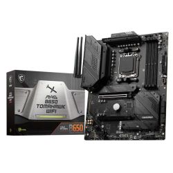 MSI MAG B650 TOMAHAWK WIFI, AMD B650, AM5, ATX, 4 DDR5, HDMI, DP, Wi-Fi 6E, 2.5G LAN, 3x M.2