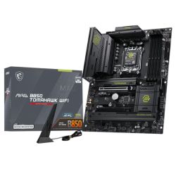 MSI MAG B850 TOMAHAWK WIFI, AMD B850, AM5, ATX, 4 DDR5, HDMI, Wi-Fi 7, 5G LAN, 3x M.2