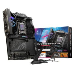 MSI MPG X870E CARBON WIFI, AMD X870E, AM5, ATX, 4 DDR5, HDMI, 2 USB4, Wi-Fi 7, 5G & 2.5G LAN, RGB, 4x M.2
