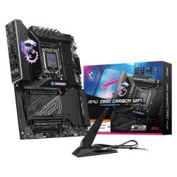 MSI MPG Z890 CARBON WIFI, Intel Z890, 1851, ATX, 4 DDR5, HDMI, 2 TB4, Wi-Fi 7, 5G & 2.5G LAN, RGB, 5x M.2