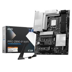 MSI PRO Z890-P WIFI, Intel Z890, 1851, ATX, 4 DDR5, HDMI, DP, TB4, Wi-Fi 7, 5G LAN, 4x M.2