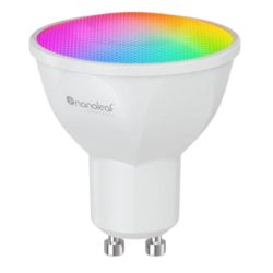 Nanoleaf Matter Wi-Fi GU10 Smart Bulb Single, 16+ Million Colours, Colour-Changing Scenes, Tunable Whites, Customised Schedules