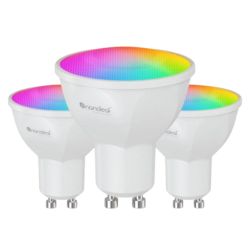 Nanoleaf Matter Wi-Fi GU10 Smart Bulbs 3-Pack, 16+ Million Colours, Colour-Changing Scenes, Tunable Whites, Customised Schedules