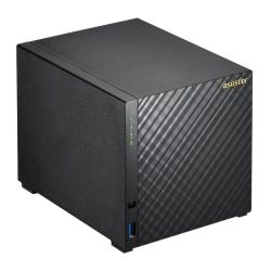 ASUSTOR AS1004T V2 4-Bay NAS Enclosure (No Drives), Dual Core 1.6GHz CPU, 512MB, USB3, GB LAN, Diamond-Plate Finish External NAS