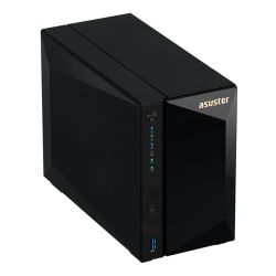 ASUSTOR AS4002T 2-Bay NAS Enclosure (No Drives), Dual Core 1.6GHz CPU, 2GB DDR4, 10G LAN, Hot Swap, USB 3.0 External NAS