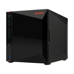 ASUSTOR NIMBUSTOR 4 (AS5304T) 4-Bay NAS Enclosure, Quad Core 2.5GHz CPU, 4GB DDR4, USB3.2, 2.5 GbE Ports, Diamond-cut Exterior External NAS