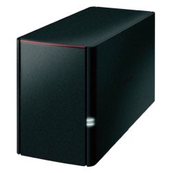 Buffalo 2TB LinkStation 220 NAS Drive, (2 x 1TB), RAID 0/1, GB LAN, NovaBACKUP, Built-in BitTorrent External NAS