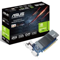 Asus GT710, 2GB DDR5, PCIe2, VGA, DVI, HDMI, Silent, Low Profile (Bracket Included) Graphics Cards