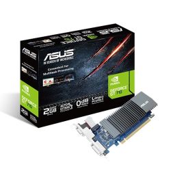 Asus GT710, 2GB DDR5, PCIe2, VGA, DVI, HDMI, 954MHz Clock, Silent, Low Profile (No Bracket) Graphics Cards