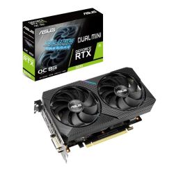 Asus RTX2070 DUAL MINI OC, 8GB DDR6, DVI, HDMI, DP, 1680MHz Clock, Overclocked Graphics Cards