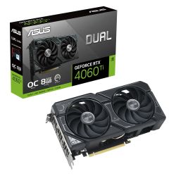 Asus DUAL RTX4060 Ti OC, PCIe4, 8GB DDR6, HDMI, 3 DP, 2595MHz Clock, Overclocked *TESTED IN HOUSE*