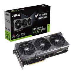 Asus TUF GAMING RTX4070 SUPER OC, PCIe4, 12GB DDR6X, HDMI, 3 DP, 2595MHz Clock, RGB Lighting, Overclocked