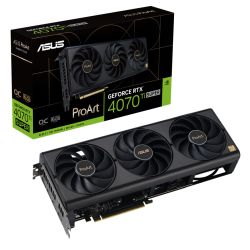 Asus ProArt RTX4070 Ti SUPER OC, 16GB DDR6X, HDMI, 3 DP, 2670MHz Clock, Overclocked, Compact 2.5 Slot